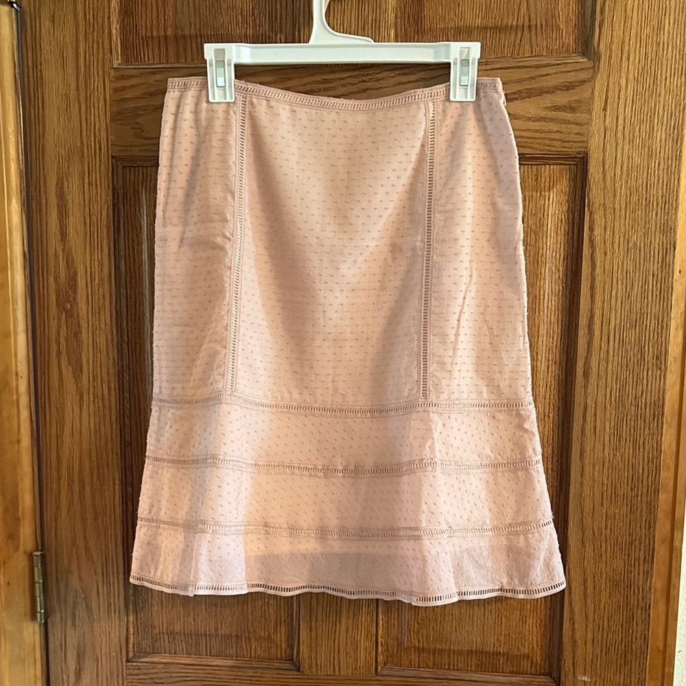 Cynthia Steffe Pink A-Line Pleated Skirt
